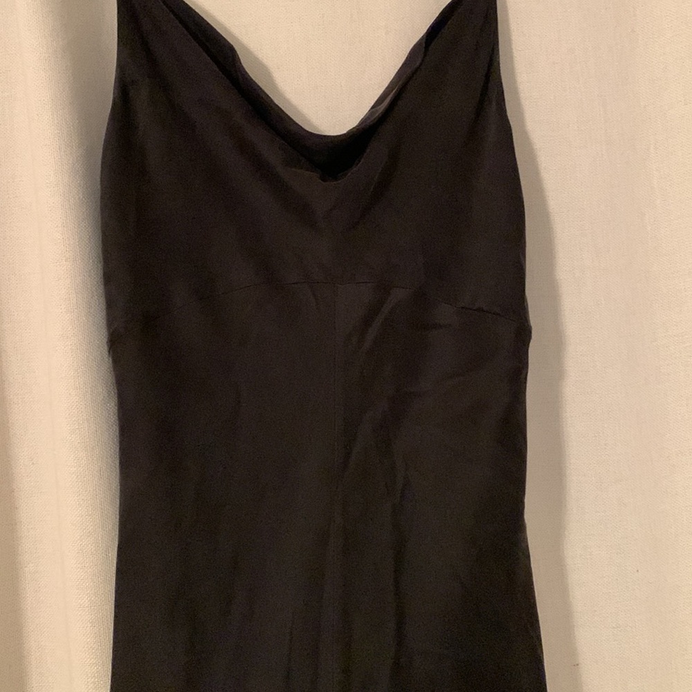 Chaser black silk midi cowl neck dress - Picture 7 of 11